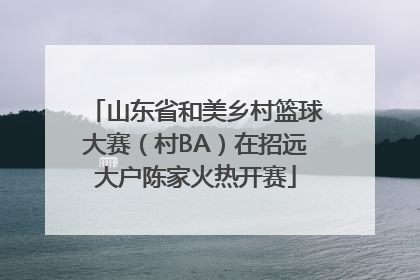 山东省和美乡村篮球大赛（村BA）在招远大户陈家火热开赛