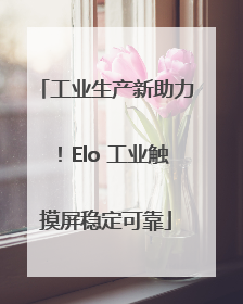 工业生产新助力！Elo 工业触摸屏稳定可靠