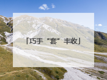 巧手“套”丰收