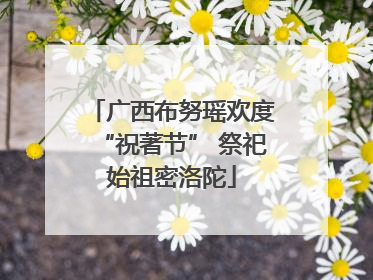 广西布努瑶欢度“祝著节” 祭祀始祖密洛陀
