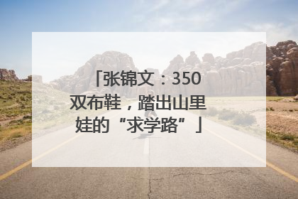张锦文：350双布鞋，踏出山里娃的“求学路”