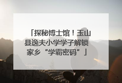 探秘博士馆！玉山县逸夫小学学子解锁家乡“学霸密码”