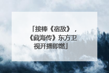 接棒《宿敌》，《藏海传》东方卫视开播即燃