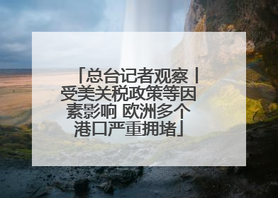 总台记者观察丨受美关税政策等因素影响 欧洲多个港口严重拥堵