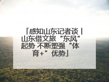 感知山东记者谈丨山东借文旅“东风”起势 不断塑强“体育+”优势