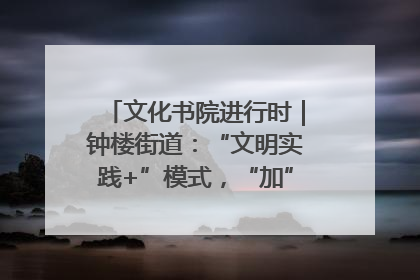 文化书院进行时｜钟楼街道：“文明实践+”模式，“加”出百姓幸福感