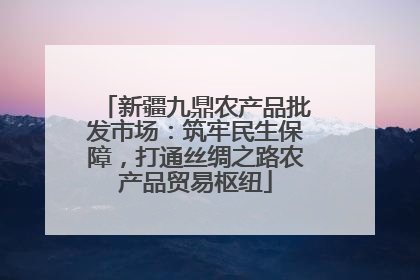 新疆九鼎农产品批发市场：筑牢民生保障，打通丝绸之路农产品贸易枢纽
