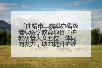 曲靖市二院举办省级继续医学教育项目“护教研管人文五位一体同向发力，助力提升护理效能学习班”