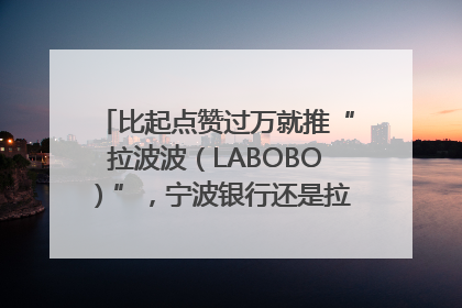 比起点赞过万就推“拉波波（LABOBO）”，宁波银行还是拉业绩吧｜财经辣评