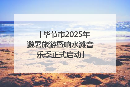 毕节市2025年避暑旅游暨响水滩音乐季正式启动