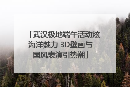 武汉极地端午活动炫海洋魅力 3D壁画与国风表演引热潮