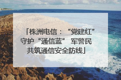 株洲电信：“党建红”守护“通信蓝” 军警民共筑通信安全防线