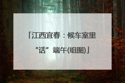 江西宜春：候车室里“话”端午(组图)