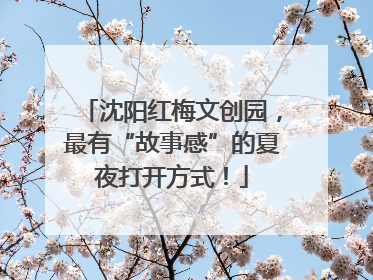 沈阳红梅文创园，最有“故事感”的夏夜打开方式！