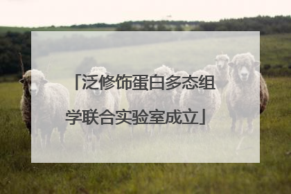 泛修饰蛋白多态组学联合实验室成立