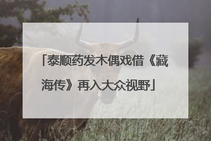 泰顺药发木偶戏借《藏海传》再入大众视野