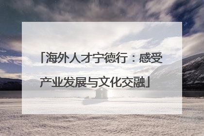 海外人才宁德行：感受产业发展与文化交融
