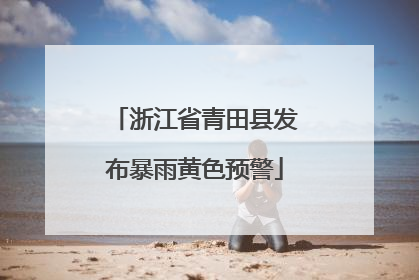 浙江省青田县发布暴雨黄色预警