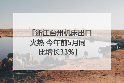 浙江台州机床出口火热 今年前5月同比增长33%