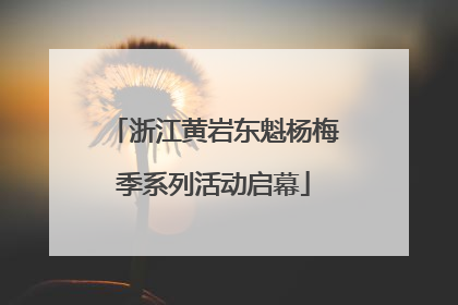 浙江黄岩东魁杨梅季系列活动启幕