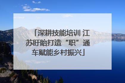 深耕技能培训 江苏盱眙打造“职”通车赋能乡村振兴