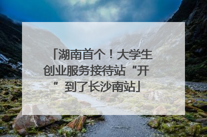 湖南首个！大学生创业服务接待站“开”到了长沙南站