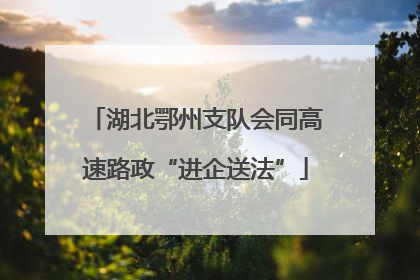 湖北鄂州支队会同高速路政“进企送法”