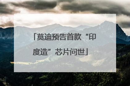 莫迪预告首款“印度造”芯片问世