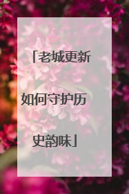 老城更新如何守护历史韵味
