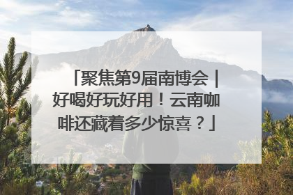 聚焦第9届南博会｜好喝好玩好用！云南咖啡还藏着多少惊喜？