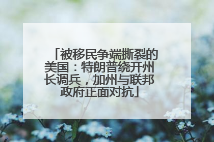 被移民争端撕裂的美国：特朗普绕开州长调兵，加州与联邦政府正面对抗