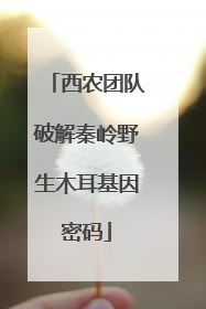 西农团队破解秦岭野生木耳基因密码