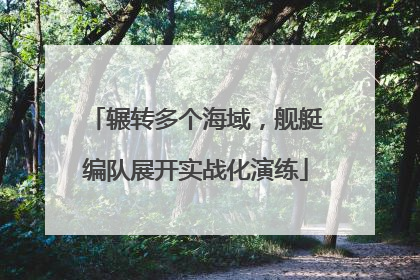 辗转多个海域，舰艇编队展开实战化演练