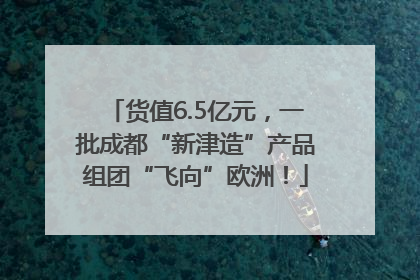货值6.5亿元，一批成都“新津造”产品组团“飞向”欧洲！