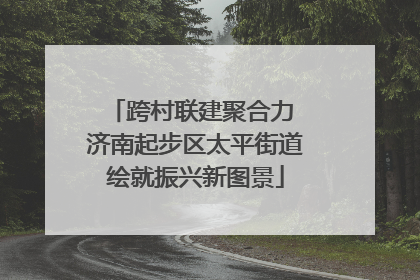 跨村联建聚合力 济南起步区太平街道绘就振兴新图景