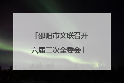 邵阳市文联召开六届二次全委会