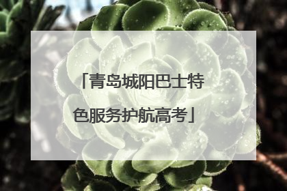 青岛城阳巴士特色服务护航高考