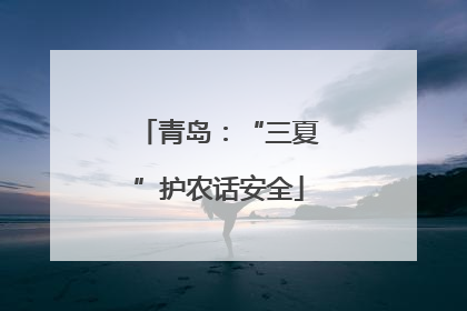 青岛：“三夏”护农话安全