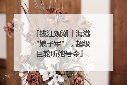 钱江观潮丨海港“娘子军”，超级巨轮听她号令