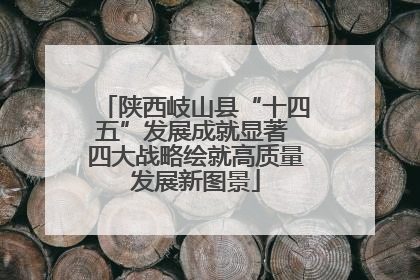 陕西岐山县“十四五”发展成就显著 四大战略绘就高质量发展新图景