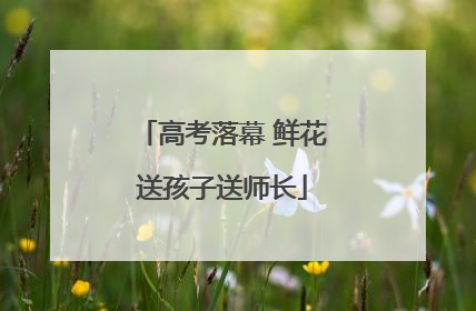 高考落幕 鲜花送孩子送师长