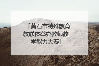 黄石市特殊教育教联体举办教师教学能力大赛