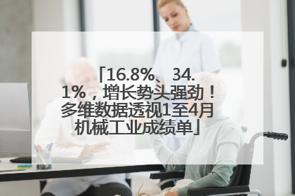 16.8%、34.1%，增长势头强劲！多维数据透视1至4月机械工业成绩单