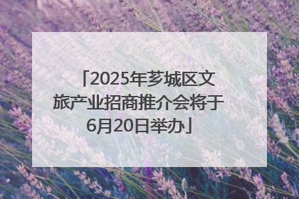 2025年芗城区文旅产业招商推介会将于6月20日举办