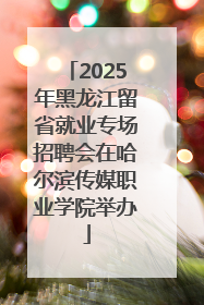 2025年黑龙江留省就业专场招聘会在哈尔滨传媒职业学院举办