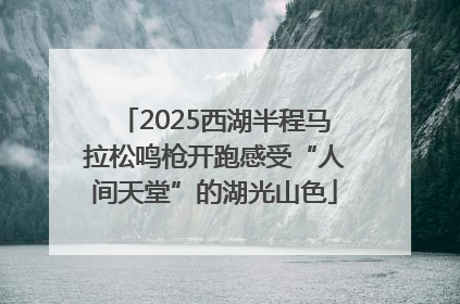 2025西湖半程马拉松鸣枪开跑感受“人间天堂”的湖光山色