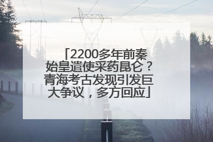 2200多年前秦始皇遣使采药昆仑？青海考古发现引发巨大争议，多方回应