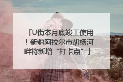 U街本月底竣工使用！新疆阿拉尔市胡杨河畔将新增“打卡点”